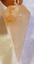 Load image into Gallery viewer, Cherry Blossom Agate Pendulum