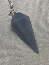 Load image into Gallery viewer, Angelite Pendulum (6 Sides)