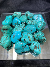 Load image into Gallery viewer, Magnesite Tumbled Cyan (Dyed)