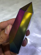 Load image into Gallery viewer, Rainbow Aura Crystal Point
