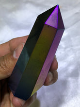 Load image into Gallery viewer, Rainbow Aura Crystal Point