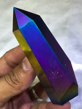 Load image into Gallery viewer, Rainbow Aura Crystal Point