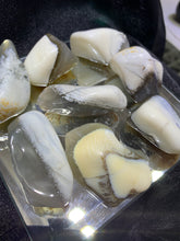 Load image into Gallery viewer, White Opal on Chalcedony Tumbled