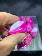 Load image into Gallery viewer, Agate Red (Dyed) Tumbled - 4 Stones