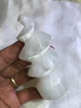 Load image into Gallery viewer, Selenite Twisted Tower Medium