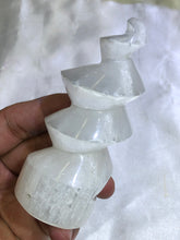 Load image into Gallery viewer, Selenite Twisted Tower Medium