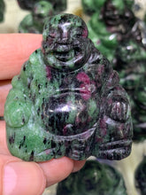 Load image into Gallery viewer, Ruby in Zoisite Laughing Buddha
