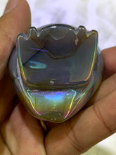 Load image into Gallery viewer, Rainbow Chalcedony Druzy Owl