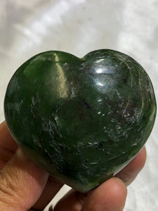 Nephrite Jade Heart - from Canada