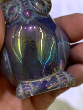 Load image into Gallery viewer, Rainbow Chalcedony Druzy Owl
