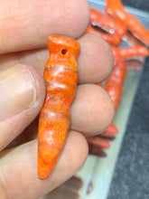 Load image into Gallery viewer, Red Bamboo Coral Beads