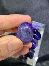 Load image into Gallery viewer, Agate Purple (Dyed) Tumbled - 4 Stones
