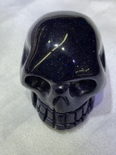 Load image into Gallery viewer, Blue Goldstone Skull