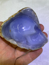 Load image into Gallery viewer, Blue Chalcedony Skull