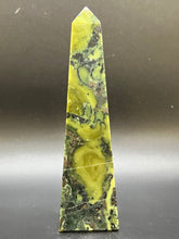 Load image into Gallery viewer, Serpentine with Pyrite Obelisk