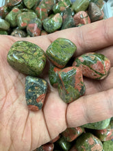 Load image into Gallery viewer, Unakite Tumbled