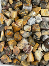 Load image into Gallery viewer, Yellow Crazy Lace Agate Tumbled