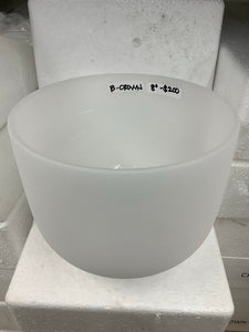8” Frosted Crystal Singing Bowls (only available for local pick up)