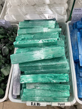Load image into Gallery viewer, Selenite Stick (Dyed Green)