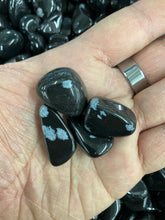 Load image into Gallery viewer, Snowflake Obsidian Tumbled