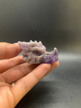 Load image into Gallery viewer, Amethyst Dragon Head (Small)
