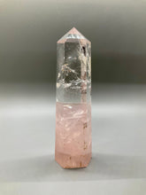 Load image into Gallery viewer, Rose Quartz with Quartz Crystal Point
