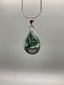 Seraphinite Pendant (Sterling Silver)