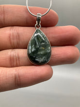 Load image into Gallery viewer, Seraphinite Pendant (Sterling Silver)
