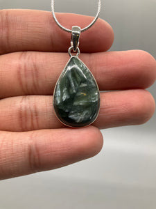 Seraphinite Pendant (Sterling Silver)