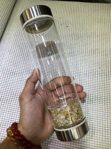 Crystal Infused Water Bottle - Stainless Steel