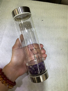 Crystal Infused Water Bottle - Stainless Steel
