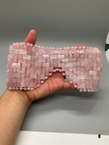 Crystal Eye Mask - Rose Quartz