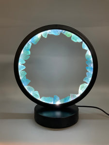 Blue Fluorite Crystal Healing Night Light