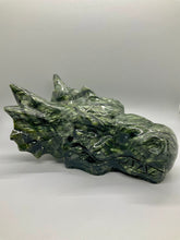 Load image into Gallery viewer, Green Jasper Dragonhead
