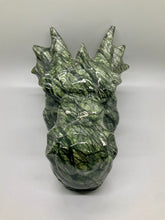 Load image into Gallery viewer, Green Jasper Dragonhead
