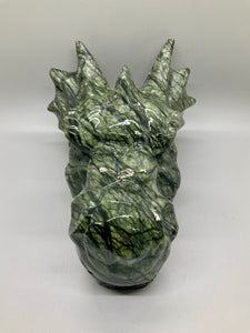 Green Jasper Dragonhead