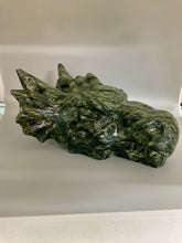 Load image into Gallery viewer, Green Jasper Dragonhead
