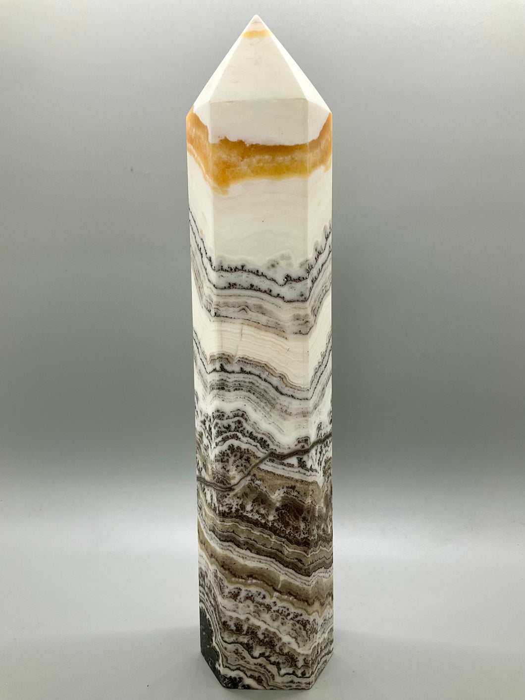 Black Phantom Calcite Tower