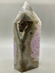Drusy Amethyst Tower