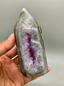 Drusy Amethyst Tower