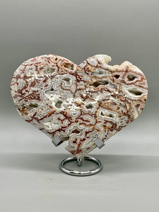 Crazy Lace Agate Heart