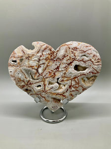 Crazy Lace Agate Heart