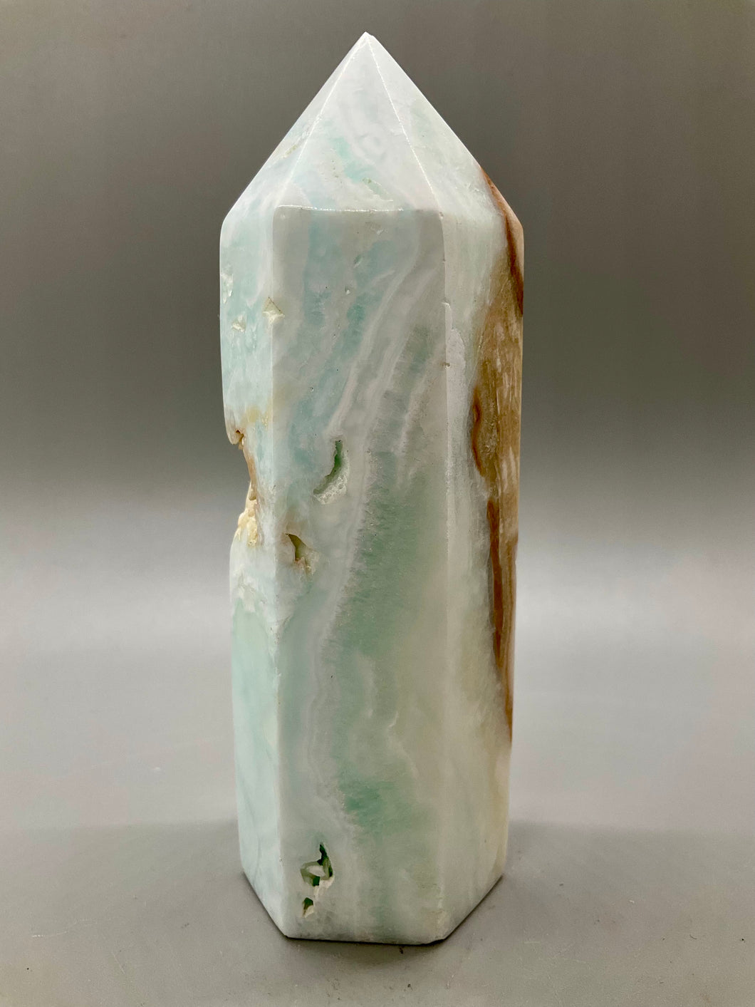Caribbean Blue Calcite Point
