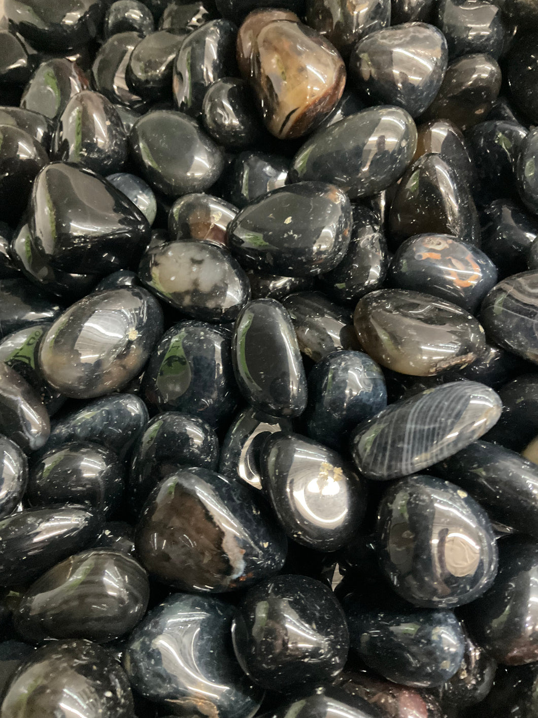 Black Agate Tumbled