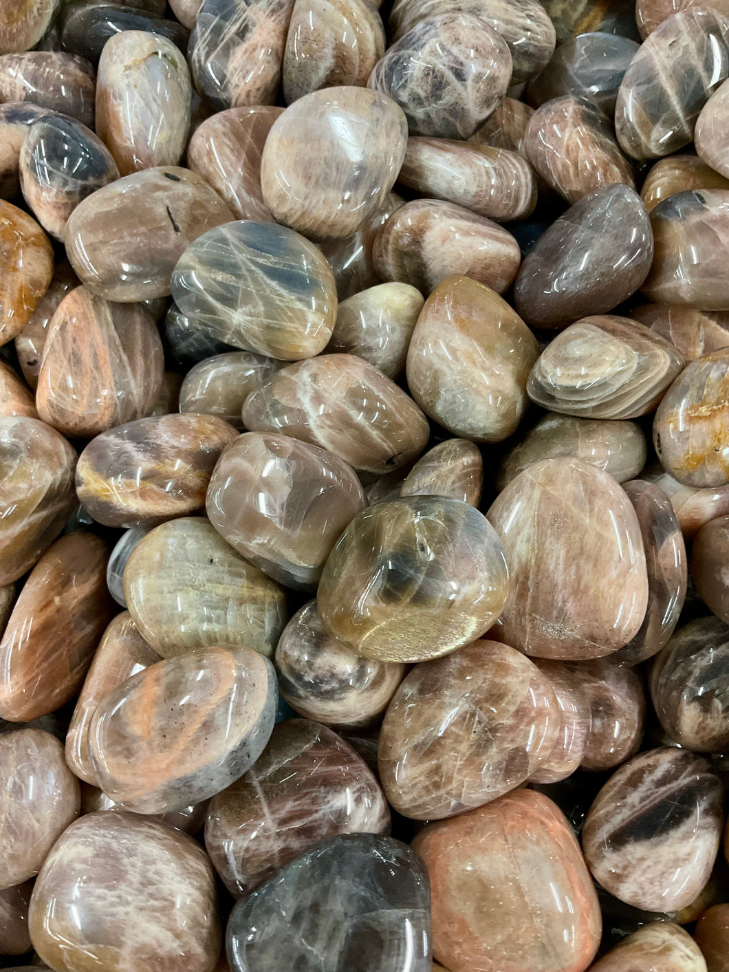 Black Moonstone Tumbled