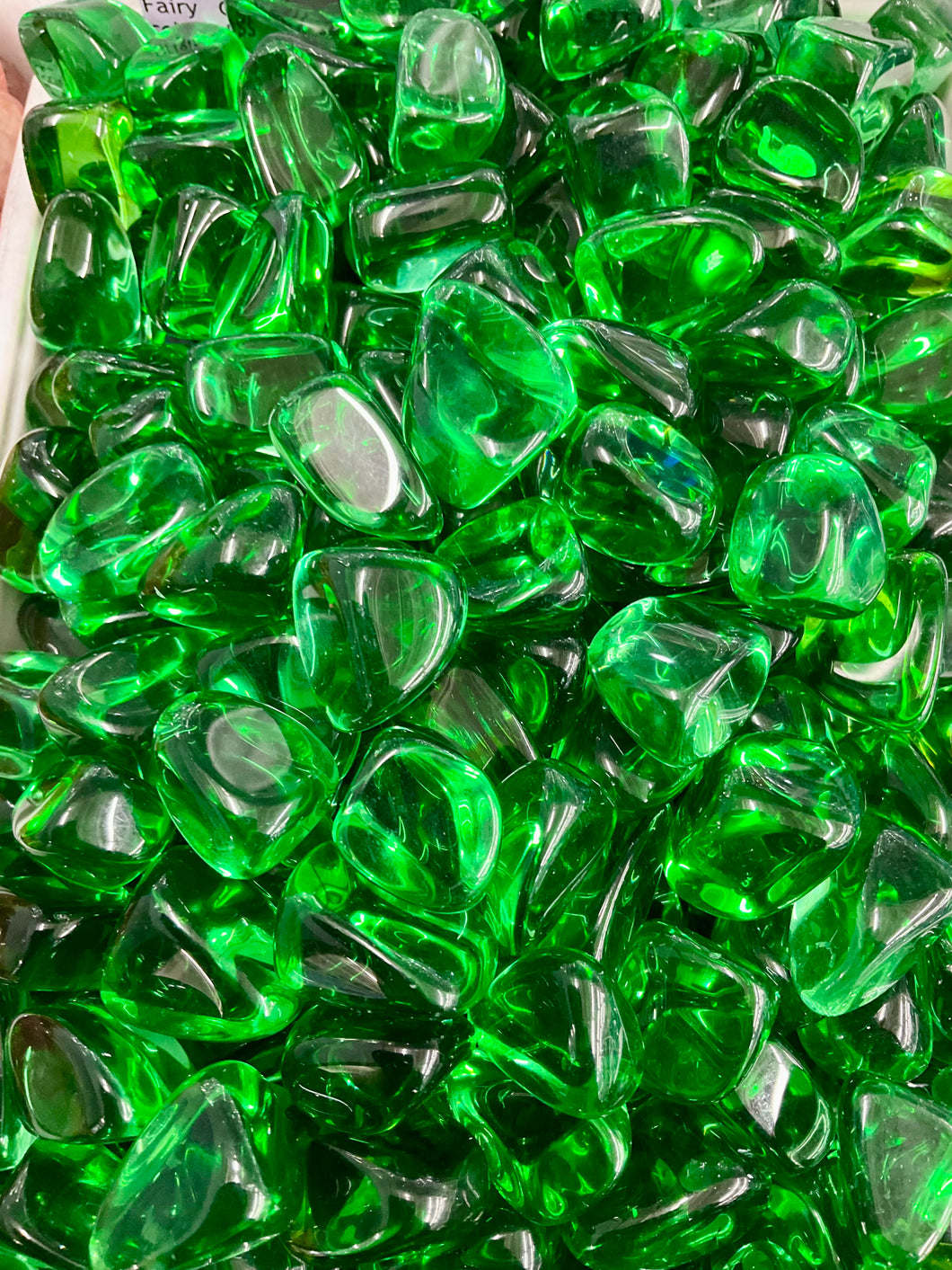 Fairy Glass Tumbled (Green)