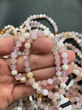 Load image into Gallery viewer, Cherry Blossom Agate Bracelet (6 mm)

