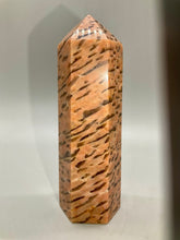 Load image into Gallery viewer, Peach Moonstone with Smoky Quartz Point
