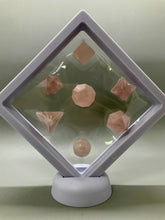 Load image into Gallery viewer, Rose Quartz Platonic Solids (7 pieces)
