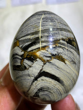 Load image into Gallery viewer, Silver Leaf Jasper Egg
